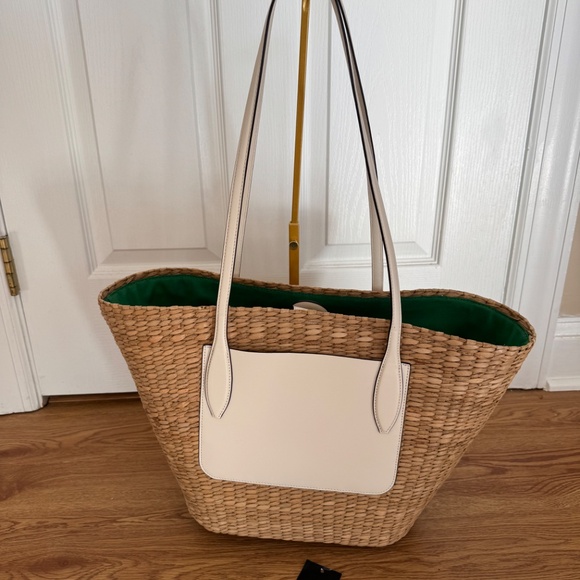 Kate Spade garden bouquet straw bag - Picture 3 of 12